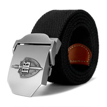 Load image into Gallery viewer, New Men &amp; Women High Quality Belt 3D Russian Border Guard Troop Buckle Military Belt Strong Luxury Jeans Canvas Tactical Belt