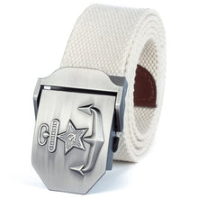 Load image into Gallery viewer, New Men &amp; Women High Quality Military Belt Navy Of The CCCP Canvas Strap Patriotic Retired Soldiers Jeans Tactical Belt