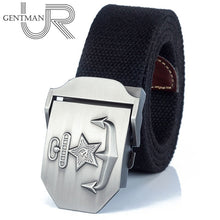 Load image into Gallery viewer, New Men &amp; Women High Quality Military Belt Navy Of The CCCP Canvas Strap Patriotic Retired Soldiers Jeans Tactical Belt