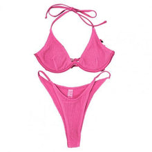 Load image into Gallery viewer, New Micro Bikini Push Up Bikini Set Sexy Women Swimsuit Female Thong Swimwear Mini Bathing Suit Swimming Suits Brazilian Biquini