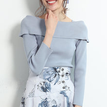 Load image into Gallery viewer, New Moda Back Bow Decoration Pullovers Simple Japan Style Sweet All Match Women Tops Office Lady Slim Fit Spring Summer Sweaters