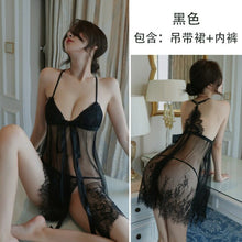 Load image into Gallery viewer, New PatternSexy Clothes Lace Bow Lingerie Sexy Pajamas Home Service Lingerie Erotic Sexy Dress for Costumes Exotic Sexy Clothes