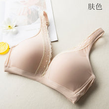 Load image into Gallery viewer, New Plus Size Lace Bralette Wire Free Bra Deep V Black Women Backless Lace Lingerie Padded Female Underwear Wireless Underwire