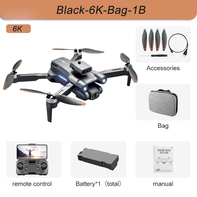 New S1S Mini Drone 4k Profesional 8K HD Camera Obstacle Avoidance Aerial Photography Brushless Foldable Quadcopter 3km