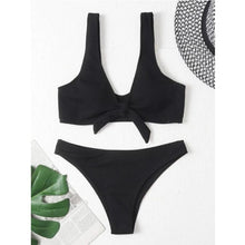 Load image into Gallery viewer, New Sexy Bikini Solid Swimwear 2022 Women Swimsuit Push Up Bikini Set Thread Style Bathing Suit Summer Beach Wear Swimming Suits