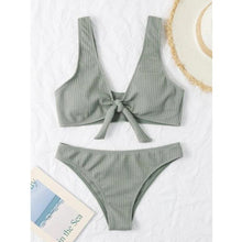 Load image into Gallery viewer, New Sexy Bikini Solid Swimwear 2022 Women Swimsuit Push Up Bikini Set Thread Style Bathing Suit Summer Beach Wear Swimming Suits