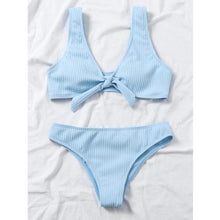 Load image into Gallery viewer, New Sexy Bikini Solid Swimwear 2022 Women Swimsuit Push Up Bikini Set Thread Style Bathing Suit Summer Beach Wear Swimming Suits