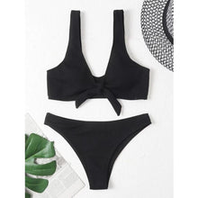 Load image into Gallery viewer, New Sexy Bikini Solid Swimwear 2022 Women Swimsuit Push Up Bikini Set Thread Style Bathing Suit Summer Beach Wear Swimming Suits