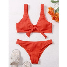 Load image into Gallery viewer, New Sexy Bikini Solid Swimwear 2022 Women Swimsuit Push Up Bikini Set Thread Style Bathing Suit Summer Beach Wear Swimming Suits