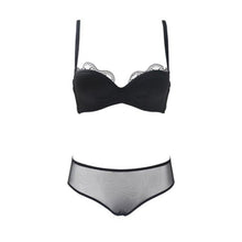 Load image into Gallery viewer, New Sexy Lace Wedding Dress 1/2 Cup Traceless Bra Set For Women Underwear Solid Sexy Vest Add Pad Beauty Back Push Up Lingerie