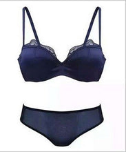 Load image into Gallery viewer, New Sexy Lace Wedding Dress 1/2 Cup Traceless Bra Set For Women Underwear Solid Sexy Vest Add Pad Beauty Back Push Up Lingerie