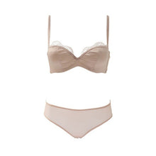 Load image into Gallery viewer, New Sexy Lace Wedding Dress 1/2 Cup Traceless Bra Set For Women Underwear Solid Sexy Vest Add Pad Beauty Back Push Up Lingerie