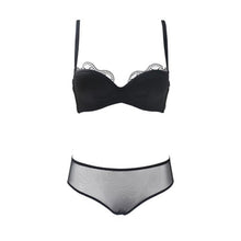 Load image into Gallery viewer, New Sexy Lace Wedding Dress 1/2 Cup Traceless Bra Set For Women Underwear Solid Sexy Vest Add Pad Beauty Back Push Up Lingerie