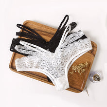 Load image into Gallery viewer, New Sexy Lace Women&#39;s Bikini Panties Underpants Lace Transparent Underwear Seamless Low-Waisted Thong Lingerie Sex String Tanga