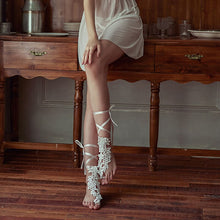 Load image into Gallery viewer, New Sexy Lingerie Lace Sexy Temptation Strap Close-fitting Foot Cover Lengthen Japanese Sweet Girl Leg Warmers