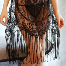 Load image into Gallery viewer, New Sexy Lingerie Lace Spaghetti Strap Nighties Dress Tassel Nightgown Women Nightwear Sleepwear Sleeveless Dresses Pijama