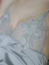 Load image into Gallery viewer, New Sexy Sleepwear Women Strap Nightdress Female Beauty Back Lace Temptation Flowers Solid Color Nightgowns Nighty