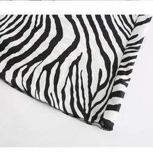 Load image into Gallery viewer, New Sexy Striped Ice Silk Suspender Skirt Women with Chest Pad V-Neck Simple Sexy Nightdress Backless Fancy Dress Home Clothes