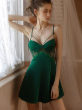 Load image into Gallery viewer, New Silk Pajamas Home Suspender Skirt Soft and Skin-friendly To Sleep Better Sexy Sling Women Ice Silk Thin Nightdress Beautiful