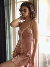 Load image into Gallery viewer, New Style Sexy Lingerie Nightgowns Women Summer Thin Slip Nightdress Hot Cutout Nightshirt Night Dress Lace Floral Nightwear