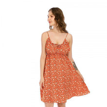 Load image into Gallery viewer, New Style Suspenders Summer Elegant And Sexy Small Floral Backless Short Skirt Slim Dress Small Man Dresses For Women Casual