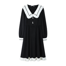 Load image into Gallery viewer, New Sweet Fungus Spliced Plus Size Dress Women 2022 Long Sleeve 3XL 4 XL Dresses Elegant Slim Waist Spring Vestidos Mujer