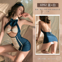 Load image into Gallery viewer, New Temptation Bag Hip Skirt Police Uniform Cosplay Suit Dating Secret Sexy Lingerie Female Police Stewardess Clothes Uniform