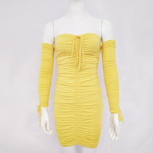 Load image into Gallery viewer, New Women Autumn Winter Bandage Dress Women Sexy Off Shoulder Long Sleeve Slim Elastic Bodycon Party Dresses Vestidos