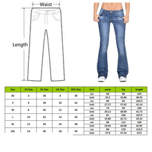Load image into Gallery viewer, New Women Flare Jeans Slim Denim Trousers Vintage Bell Bottom Jeans High Waist Pants Stretchy Wide Leg Jeans