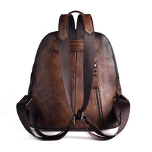 Load image into Gallery viewer, New Women Genuine Leather Backpack High Quality Natural Skin Rucksack Vintage Female Travel Bag Embossed Trends Daypack Knapsack