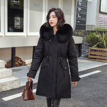 Load image into Gallery viewer, New Women Long Coat Autumn Winter Warm Velvet Thicken Faux Fur Coats Parka Female Solid Big Pocket Jacket Outwear