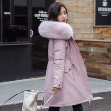 Load image into Gallery viewer, New Women Long Coat Autumn Winter Warm Velvet Thicken Faux Fur Coats Parka Female Solid Big Pocket Jacket Outwear