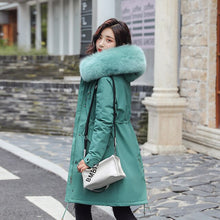 Load image into Gallery viewer, New Women Long Coat Autumn Winter Warm Velvet Thicken Faux Fur Coats Parka Female Solid Big Pocket Jacket Outwear