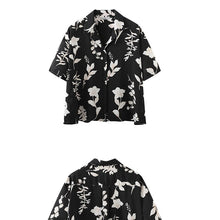 Load image into Gallery viewer, New Women Polo Neck Short Sleeve Office Lady Blouse 2021 New Summer Print Buttons Fashion Style Shirt Outwear Plus Size