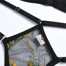 Load image into Gallery viewer, New Women Sexy Embroidery Sensual Lingerie Underwear Lace Erotic Underwire Bra and Brief Sets Transparent Exotic Underwear