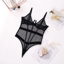 Load image into Gallery viewer, New Women Sexy Sensual Lingerie Bodysuit Underwear Erotic Lace Fetish Hollow Out Mesh Push Up Bra Bondage Corset Exotic Costumes