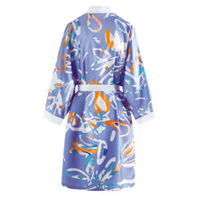 Load image into Gallery viewer, New Women Silk Night Robe Kimono Bathrobe Floral Satin Pajamas Sleepwear Bathrobe Bridesmaid Robes Sexy Ladies Satin Robes