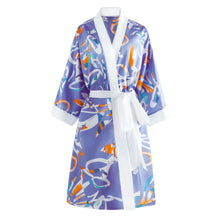 Load image into Gallery viewer, New Women Silk Night Robe Kimono Bathrobe Floral Satin Pajamas Sleepwear Bathrobe Bridesmaid Robes Sexy Ladies Satin Robes