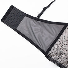 Load image into Gallery viewer, New Women Underwear Sexy Transparent Lace Bra Set Summer Thin Cup Ultra Wide Tops Fashion Deep V Hollow Body Shaper Lingerie