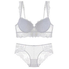 Load image into Gallery viewer, New Women&#39;s underwear Set Sexy Push-up Lace Bra And Panty Sets Comfortable Brassiere Young Bra Adjustable Deep V Femme Lingerie