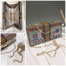 Load image into Gallery viewer, New crystal Money USD bags Dollar Design Luxury Diamond Evening Bags Party Purse Clutch Bags Wedding Dinner Purses and Handbags