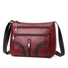 Load image into Gallery viewer, New hit color soft leather shoulder messenger trendy fashionable mother bag
