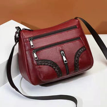 Load image into Gallery viewer, New hit color soft leather shoulder messenger trendy fashionable mother bag