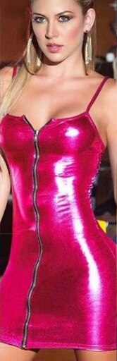 Night Club Erotic Sexy Lingerie Women Erotic Dress Faux Leather Zip  Exotic Apparel Sex Bondage Costumes Underwear M-XL