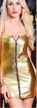 Load image into Gallery viewer, Night Club Erotic Sexy Lingerie Women Erotic Dress Faux Leather Zip  Exotic Apparel Sex Bondage Costumes Underwear M-XL