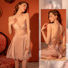 Load image into Gallery viewer, Night Dress Women Sexy Dress for Sex Night Women Lace Sleepwear Sexy Nightwear Pearl Nighty for Ladies Sleep Tops Lingere