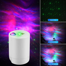 Load image into Gallery viewer, Night Light Starry Sky Projector Water Wave Lamp LED Star Rotating Remote Control Bluetooth Bedroom Bedside Lamp
