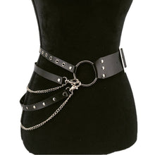 Load image into Gallery viewer, Nightclub Sweet Girl SM Clothes Adult Sex Toys Black Leather Performance Accessories Belt Sexy Women