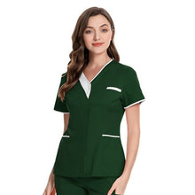 Load image into Gallery viewer, Nursing Scrub Tops Shirt Uniform Workwear Women Health Workers Femme Beauty Salon Clothes Nurse Nursing Working Uniform hemsire
