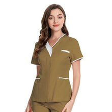 Load image into Gallery viewer, Nursing Scrub Tops Shirt Uniform Workwear Women Health Workers Femme Beauty Salon Clothes Nurse Nursing Working Uniform hemsire
